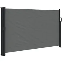 vidaXL Seitenmarkise Ausziehbar 117 x 300 cm Anthrazit Polyester