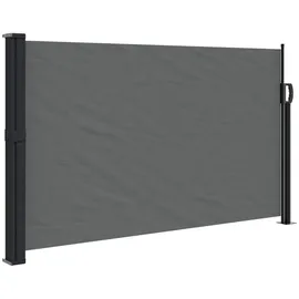 vidaXL Seitenmarkise Ausziehbar 117 x 300 cm Anthrazit Polyester