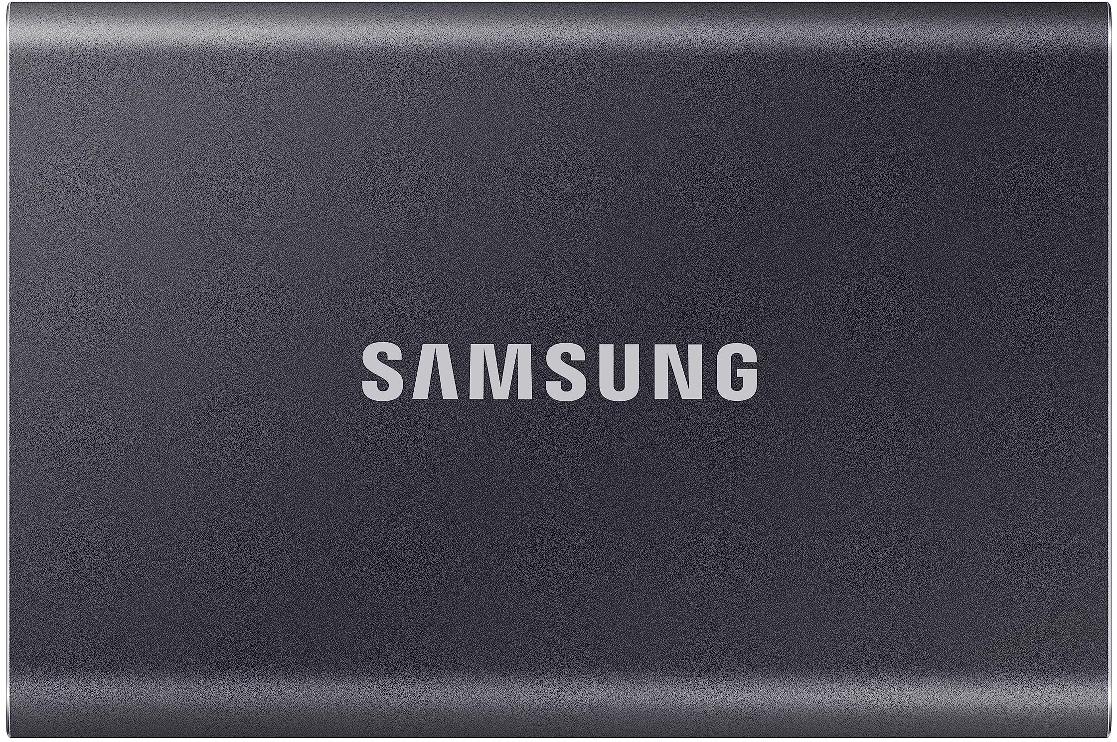 Samsung Portable SSD T7, 2 TB, USB 3.2 Gen.2, 1.050 MB/s Lesen, 1.000 MB/s Schreiben, Externe SSD Festplatte für Mac, PC, Smartphone und Spielkonsole, Grau, MU-PC2T0T/WW