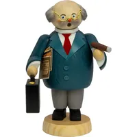 Seiffener Volkskunst Räuchermann Banker, 18 cm hoch, original Erzgebirge von Seiffener Volkskunst