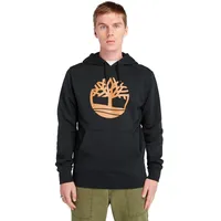 Timberland Core Tree Logo Brushback Kapuzenpullover Black / Wheat