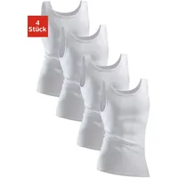 CLIPPER Unterhemd, 4 Stk. aus Feinripp Clipper weiß