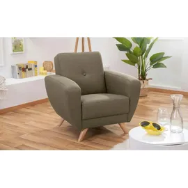 Max Winzer Sessel Jerry Flachgewebe 83 x 85 x 0 cm Beige