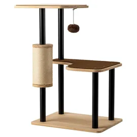 fudajo Kratzbaum 40 x 30 x 62 cm braun/schwarz