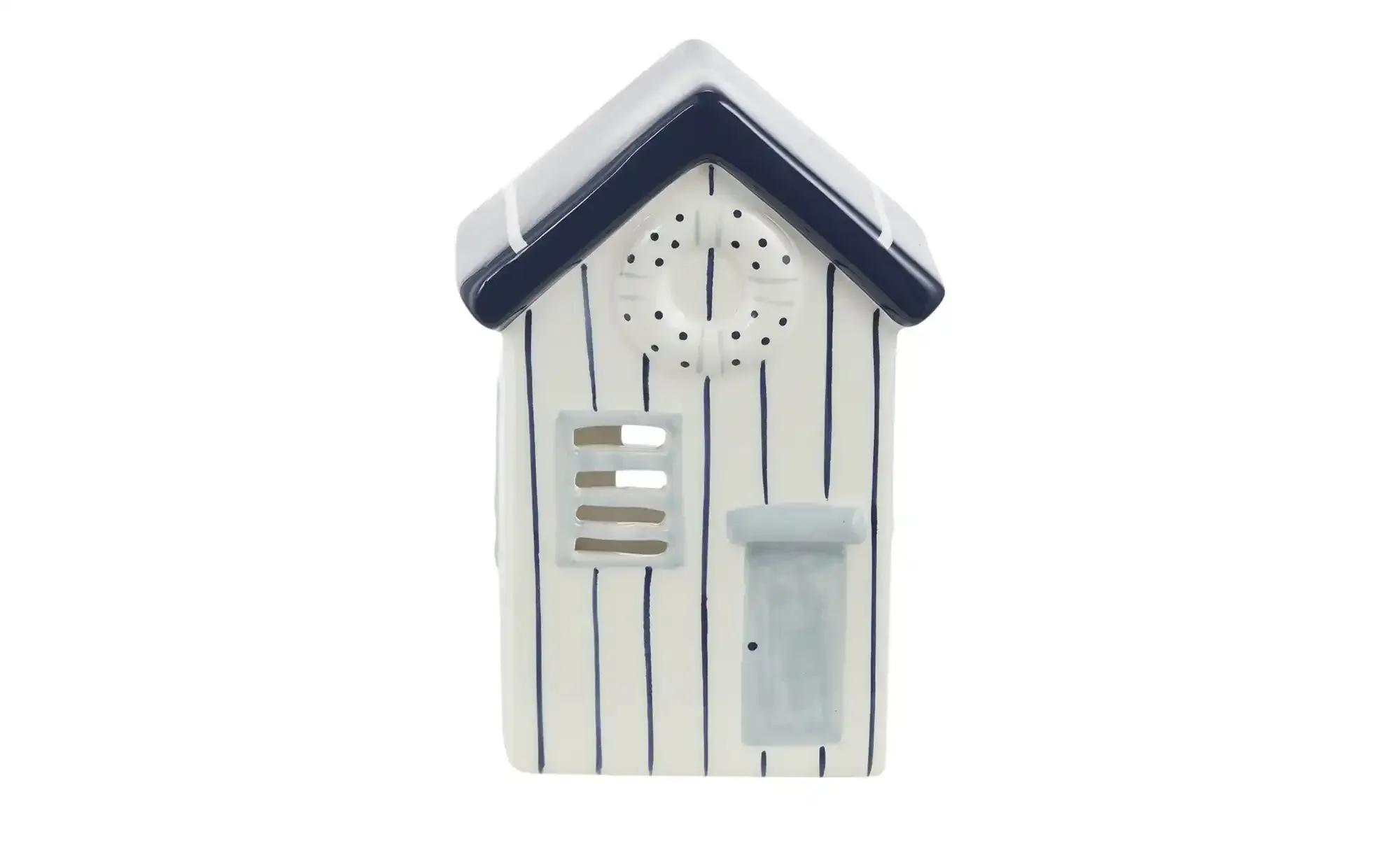 HOME STORY Deko Haus   , blau , Dolomite , Maße (cm): B: 10 H: 15 T: 6.7