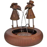 Hi Dekobrunnen mit zwei Raben