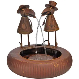 Hi Dekobrunnen mit zwei Raben