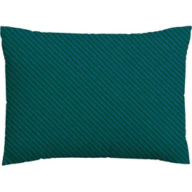 schlafgut Kissenbezug Woven Fade 60 x 80 cm Petrol