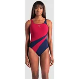 Badeanzug Damen arena Shapewear Liliana C-Körbchen - Navy-red Onion - 48