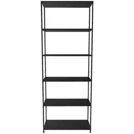 Actona Bücherregal 69,5 x 185 x 30 cm Schwarz