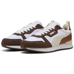 Sneaker PUMA "PUMA R78 Sneakers Erwachsene", Gr. 42, chestnut braun alpine snow weiß, Obermaterial: Textil; Futter: Textil; Innensohle: Textil; Laufsohle: Gummi, Schuhe