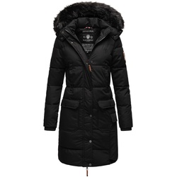 NAVAHOO Damen Warmer Wintermantel Parka inkl. Einkaufstasche und Regenschirm Cosimaa