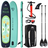 AQUA MARINA Mega Sup Super Trip Stand Up Paddle Surfboard Modell 2021 Board, 2 Stück Alu Paddel und Leash