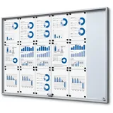 Showdown Displays Schaukasten Slim Mit Schiebetüren - 18x Din A4