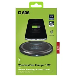 SBS TEWIRELESSUF10W, Indoor, USB, Kabelloses Aufladen, Schwarz