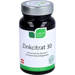 NICAPUR Zinkcitrat 30 Kapseln 60 St.