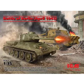 ICM DS3506 - Battle of Berlin (April 1945) T-34-85/King Tiger 1:35