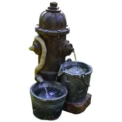 Brunnen Gartenbrunnen Dekobrunnen Springbrunnen mit Pumpe in Stein-Optik