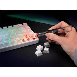 ISY IGK-5500-WT, Gaming Tastatur, Mechanisch, Outemu Red, kabelgebunden, Weiß