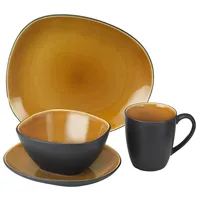 VAN WELL Elements Kombiservice 16-tlg. curry