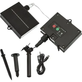 MARELIDA LED Solar Lichterkette - 360 warmweiße LED - 8 Funktionen - L: 27m - per USB Außen Garten Outdoor