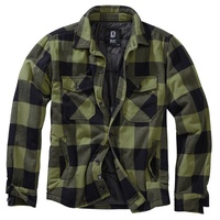 Brandit Textil Brandit Lumber Jacke, schwarz/oliv, 3XL