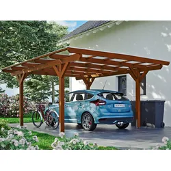 Einzelcarport SKANHOLZ "Odenwald", braun, H: 220cm, Carports