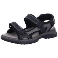 WALDLÄUFER Herren, Sandale schwarz(schwarzasphalt (771)), Gr. 11 / schwarz,