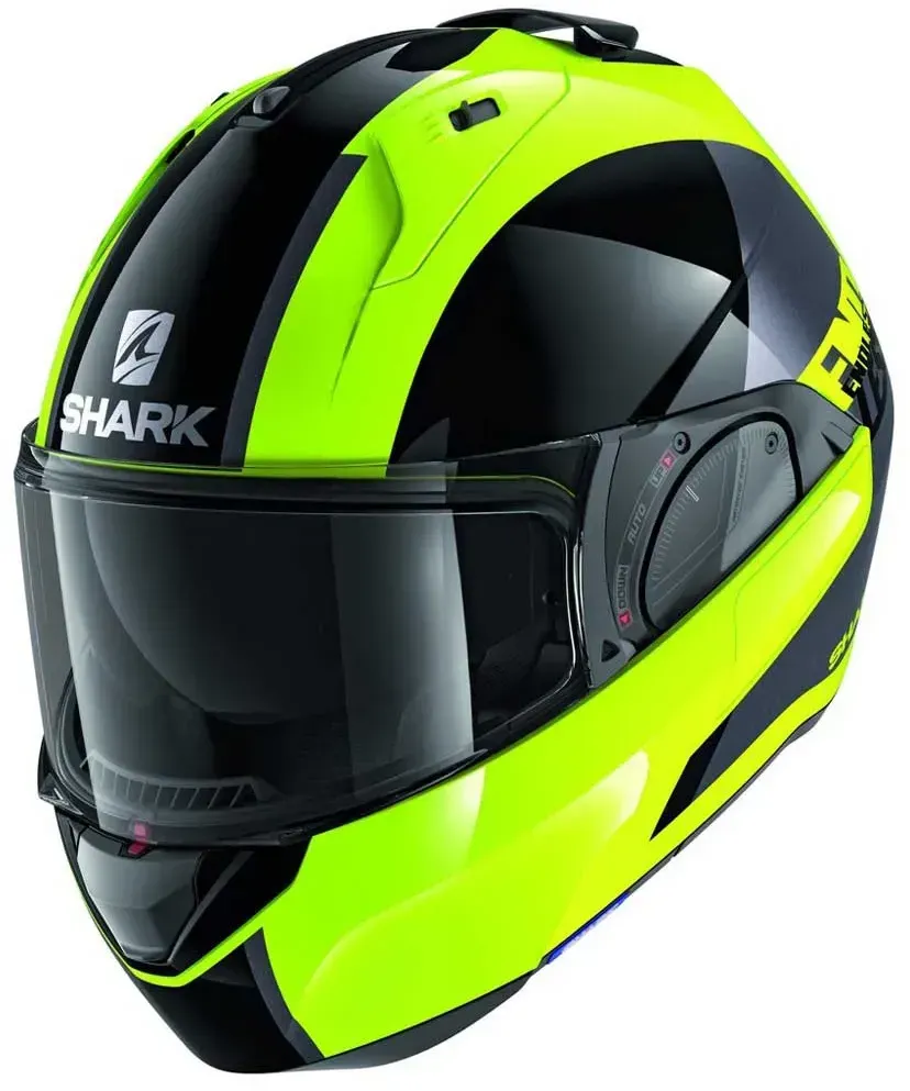Shark Evo Es Endless Modularhelm - Yellow / Black / Silver - XS