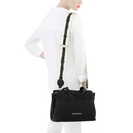 Valentino Pansy Shopper Polyurethan Black
