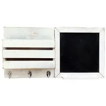 Hti-Living Pinnwand Wandorganizer mit Tafel 1-tlg. Weiß