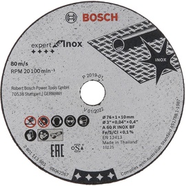 Bosch Trennscheibe Expert for Inox 76 x 10 mm A 60 R 5 St. 2608601520