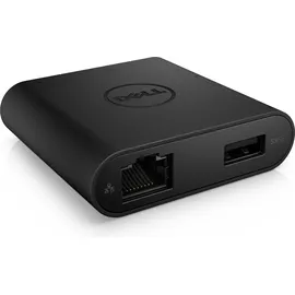 Dell USB-C zu USB A), Dockingstation / USB Hub, Schwarz