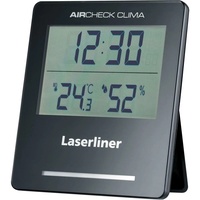 LASERLINER Thermo-/Hygrometer Digital, Schwarz, Thermometer + Hygrometer, Schwarz