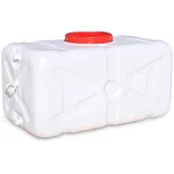 JCPSH Wasserkanister Wasserbehälter Tragbarer Wassertank Mit Hahn Weithalskanister Für Camping Wandern Angeln Klettern Picknick Grill Reis(Size:50L)