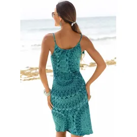 s.Oliver Strandkleid Damen Ethno-Stil Grün/Petrol 34