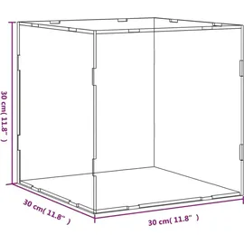 vidaXL Vitrine Transparent 30 x 30 x 30 cm 1-tlg. transparent