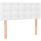 vidaXL Kopfteil Weiß 80x5x78/88 cm Kunstleder