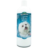 Bio-Groom - Super White Hundeshampoo - Für weißes und helles Fell - Aufhellendes Shampoo - Bis zu 255 Hundewäschen - Verleiht dem Fell Glanz - Mit Sojaprotein - 946 ml