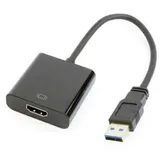 Gembird USB 3,0 auf HDMI Adapter 0,15 m Schwarz