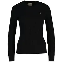 GANT Pullover Sweatshirt Zopfstrick Schwarz S