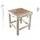 Möbilia Beistelltisch 40 x 40 x 45 cm Beige