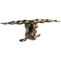 Gilde Skulptur Cliffhanger champagnerfarben