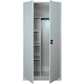 Lüllmann Putzmittelschrank 545540 lichtgrau 92,5 x 42,2 x 195,0 cm, aufgebaut, 1 St.