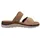 ROHDE Damen Pantolette mit schöner Zierschnalle und Klettverschluss Baviera 1301, Größe:38 EU, Farbe:Beige - 38