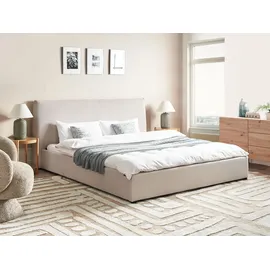 Beliani Lavaur Matratzenbezug 180 x 200 cm Cremeweiß