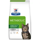 Hill's Prescription Diet Metabolic Weight Management Katzenfutter mit Huhn Rind, 3 kg