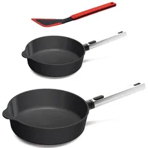 WOLL Diamond XR Logic Pro" Pfannenset Bratpfanne Hoch 24 Ø 28 cm, Induktion