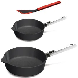 WOLL Diamond XR Logic Pro" Pfannenset Bratpfanne Hoch 24 Ø 28 cm, Induktion