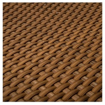 Haga HaGa® PE-Rattan Balkon Sichtschutz Balkonbespannung cognac